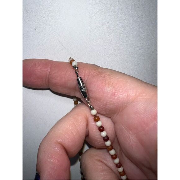 Vintage Abalone and Shell Beaded Necklace - Picture 6 of 8